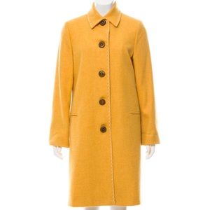 Carolina Herrera yellow (marigold) Wool Coat